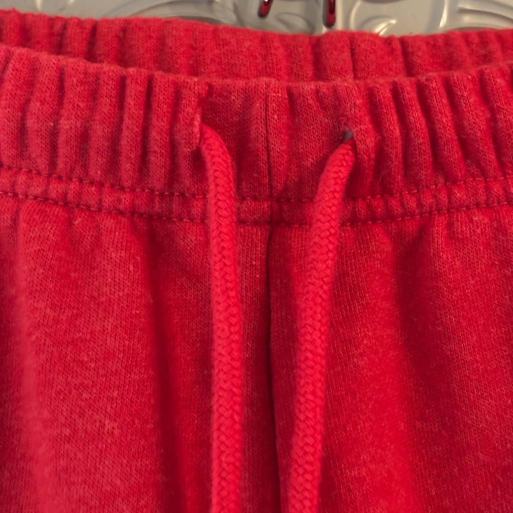 Vintage Y2K bright red champagne gold monogram Aeropostale joggers sweatpants - Picture 4 of 7
